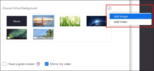 Add Custom Image Or Video To Use As Zoom Background