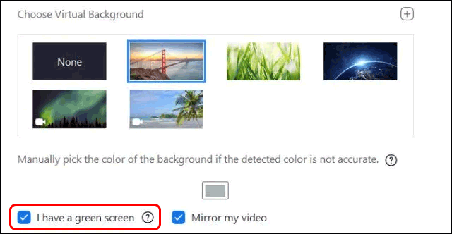 How to set virtual background in zoom