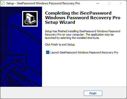 Install And Launch Iseepassword Recovery On Your Pc