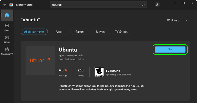Search And Install Ubuntu From Microsoft Store On Windows 11 Or Windows 10