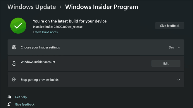 Check The Latest Windows Insider Build