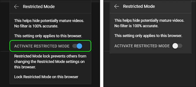 Disable Or Turn Off Restricted Mode On Youtube In Web Browser