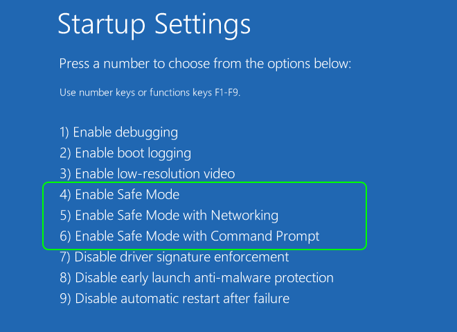 Select An Option To Start Windows 11 In Safe Mode