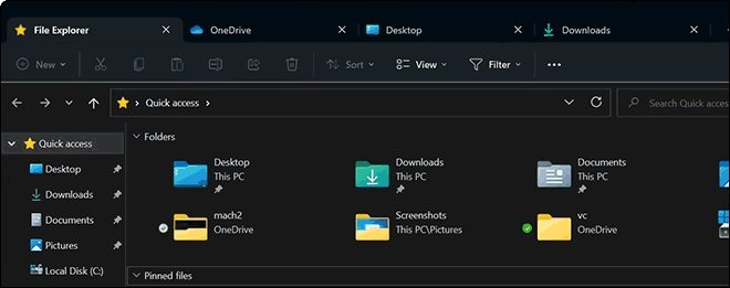 File Explorer Tabs In Windows 11