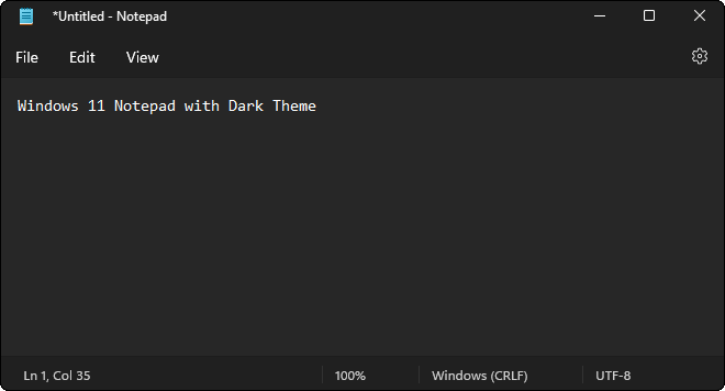 Notepad With Dark Mode