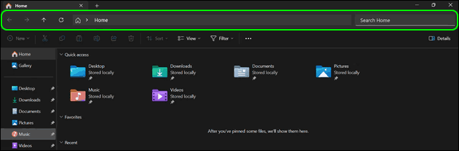 New File Explorer Header Ui Windows 11
