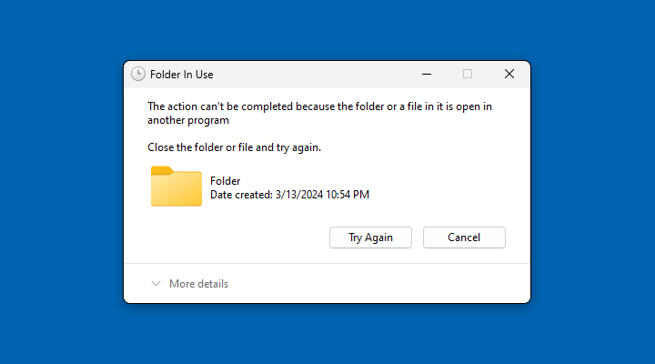 Unable to Delete a Folder in Use by Another Program? Here is the Fix ...